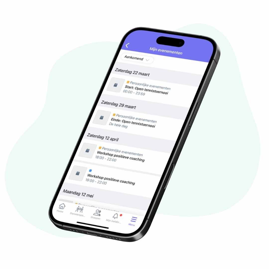 Evenementen-module voor (sport)verenigingen en community's