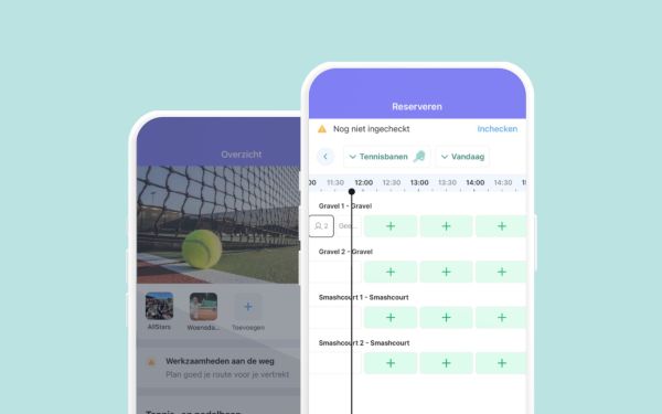 Nieuw in de ClubApp Reserveren met inchecken