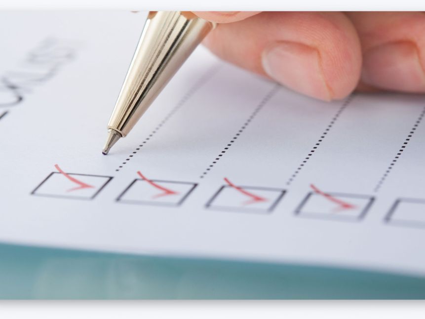 Checklist afwerken implementatie